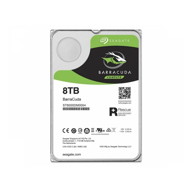 SEAGATE 8TB 3.5" SATA III 256MB 5.400rpm ST8000DM004 Barracuda Guardian hard disk