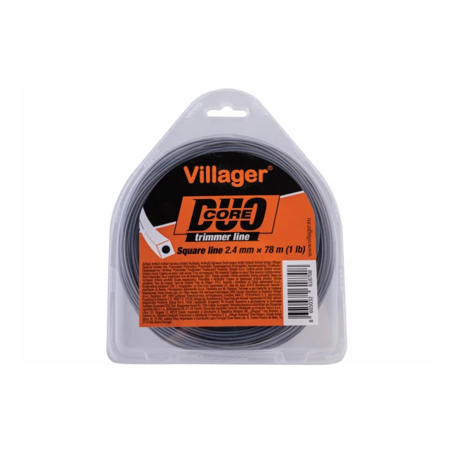 Silk za trimer 2.4mm X 1560m (20LB) - Duo core - Četvrtasta nit Villager