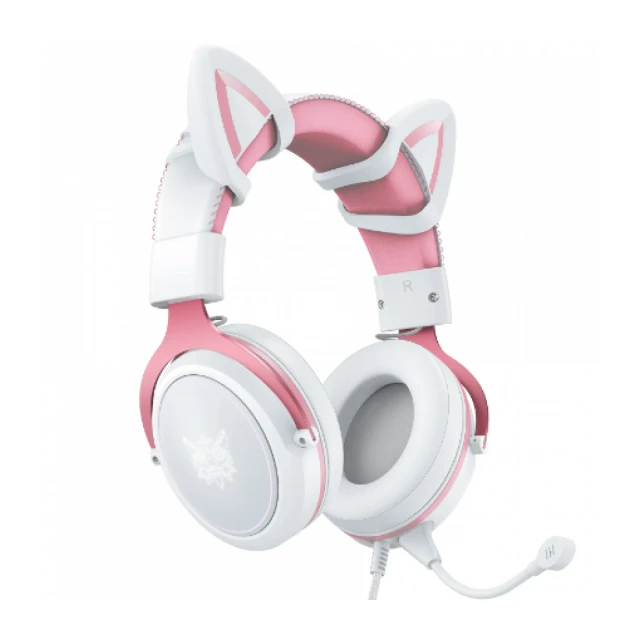 SLUSALICE ONIKUMA GAMING X10 PINK WHITE CAT EAR