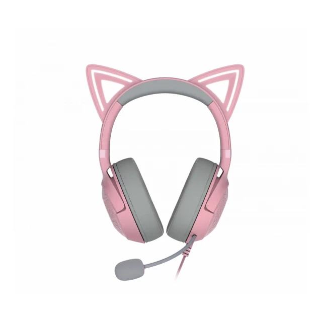 Slušalice sa mikrofonom RAZER Kraken Kitty V2 - Roze RGB