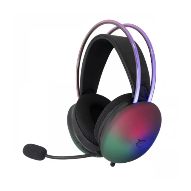 Slušalice sa mikrofonom White Shark FIREFLY 50mm/Multiplatform/RGB/Crna
