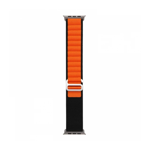 Smart Watch Alpine Loop Strap 44/45/49mm Black With Orange