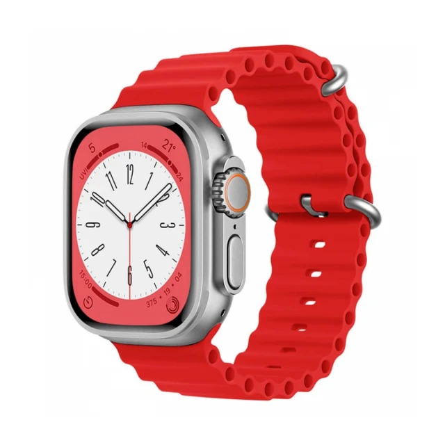 Smart Watch Ocean Strap 44/45/49mm Red