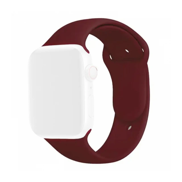 Smart Watch Silicone Strap 44/45/49mm Claret