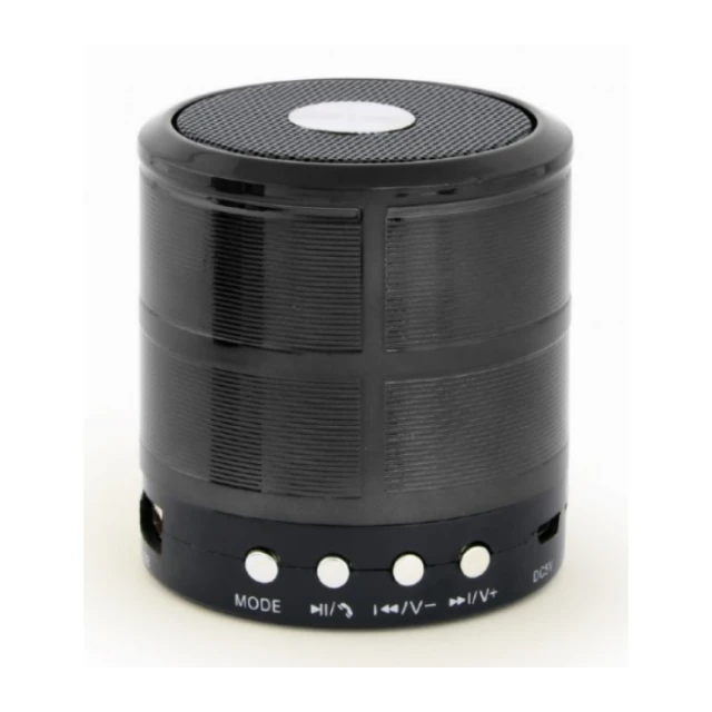 SPK-BT-08-BK Gembird Portable Bluetooth speaker +handsfree 3W, FM, microSD, AUX, black