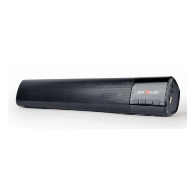 SPK-BT-BAR400-01 Gembird Bluetooth speaker soundbar 2x5W FM, USB, SD, AUX, mikrofon, black