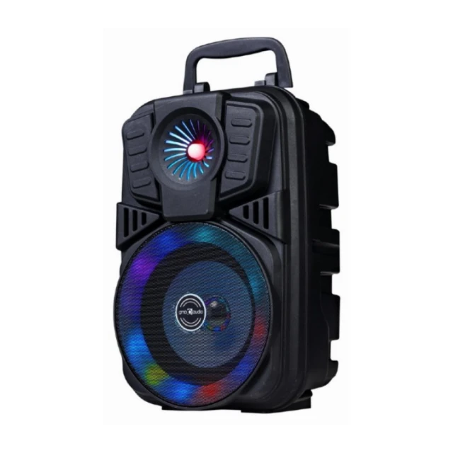 SPK-BT-LED-01 Gembird Portable Bluetooth karaoke speaker 5W, FM, USB, SD, 3,5mm, MIC 6,35mm, LED