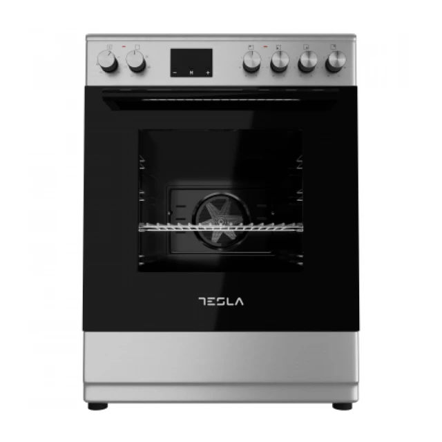 Šporet TESLA CV6400SX staklokeramika/A/56L/ventilator/83x60x60cm/inox