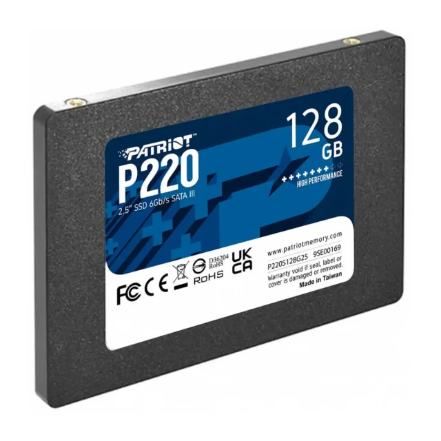 SSD 2.5 SATA3 128GB Patriot P220 550MBs/480MBs P220S128G25