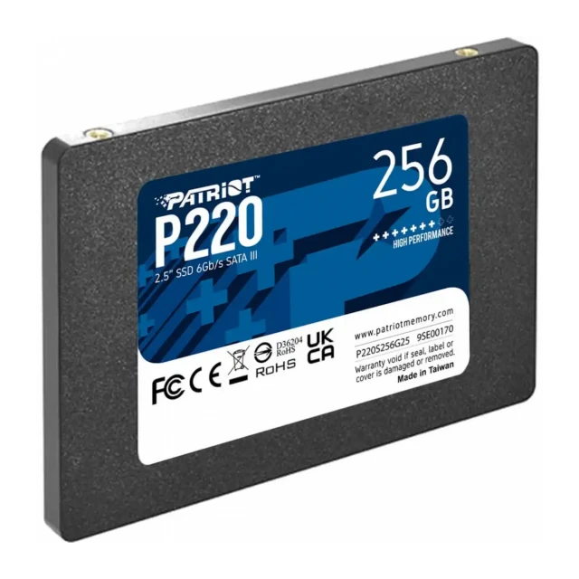 SSD 2.5 SATA3 256GB Patriot P220 550MBs/490MBs P220S256G25