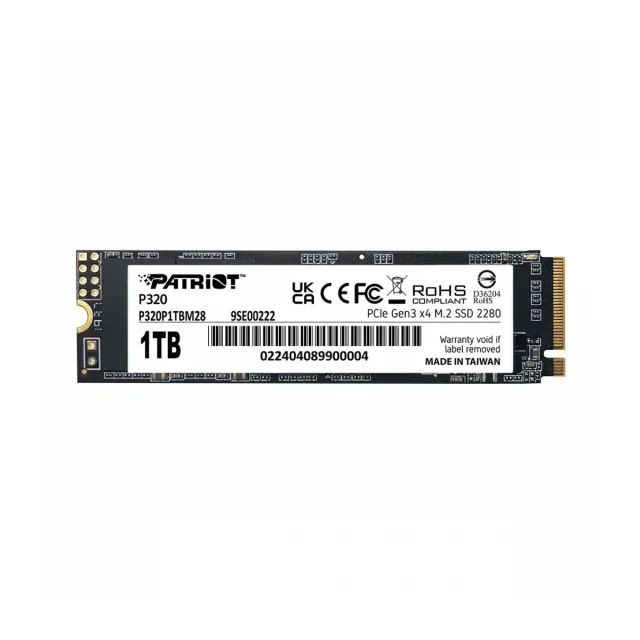 SSD M.2 NVMe 1TB Patriot P320 3000MBs/2200MBs P320P1TBM28