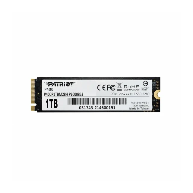 SSD M.2 NVMe 1TB Patriot P400 7000MBs/4800MBs P400P1TBM28H