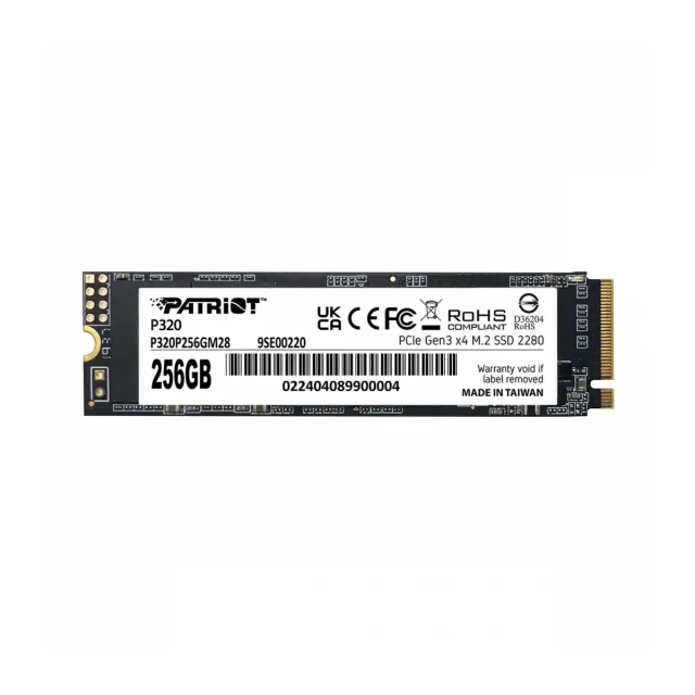 SSD M.2 NVMe 256GB Patriot P320 2200MBs/1200MBs P320P256GM28