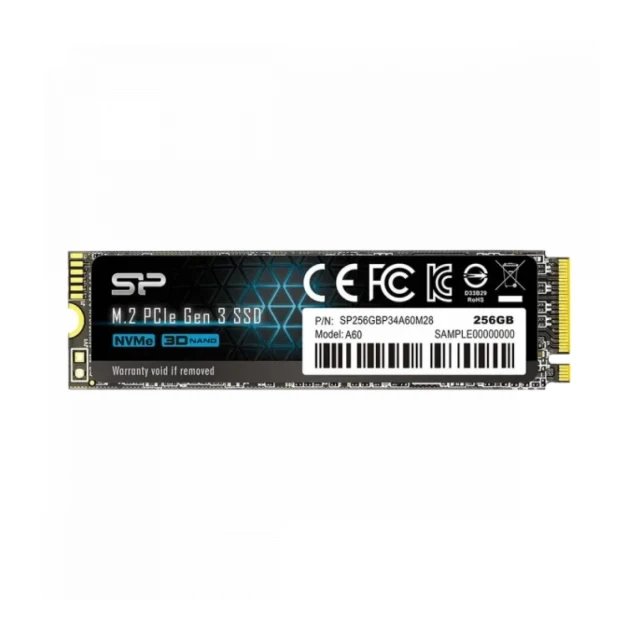 SSD M.2 NVME 256GB SiliconPower SP256GBP34A60M28 A55 2200MBs/1600MBs