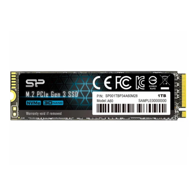 SSD SILICON POWER A60 1TB/M.2/PCle/crna