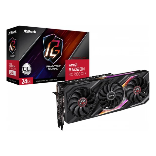 SVGA Asrock Radeon RX7900 XTX Phantom Gaming 24G OC 384bit, RX7900XTX PG 24GO