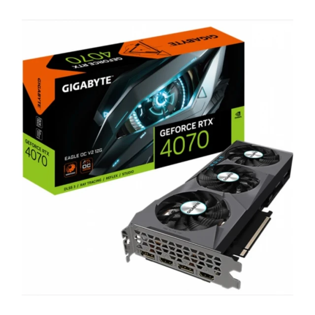 SVGA Gigabyte RTX4070 EAGLE OC 12GB GDDR6, GV-N4070EAGLE OCV2-12GD