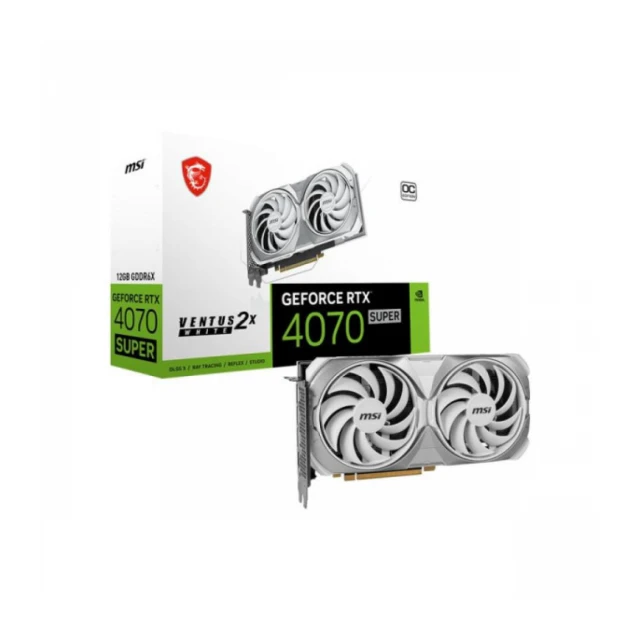 SVGA MSI Geforce RTX 4070 SUPER Ventus 2X 12GB DDR6 WHITE, V513-642R