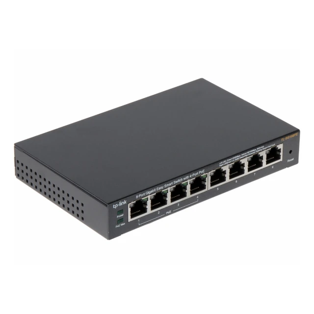 Switch TP-LINK TL-SG108PE Gigabit/8xRJ45/10/100/1000Mbps/eSmart/4xPoE/Desktop metalno  kućište