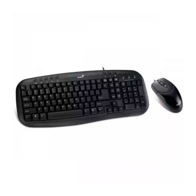 Tastatura + miš Genius KM-200 US USB, crna