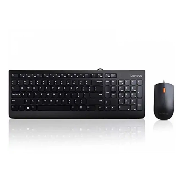 Tastatura + miš Lenovo 300 US Crna