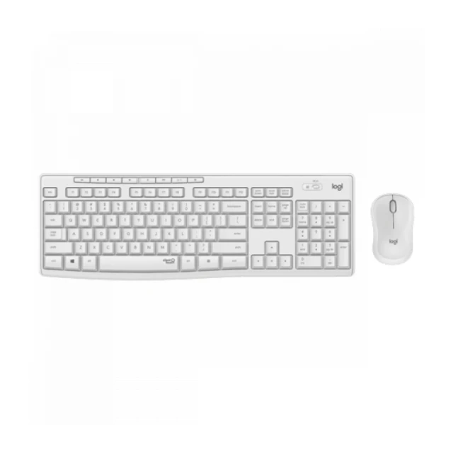 Tastatura + Mis Logitech MK295 Silent Wireless Desktop Off White US 920-009824