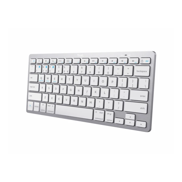 Tastatura TRUST Basics Bluetooth/US/sivo bela