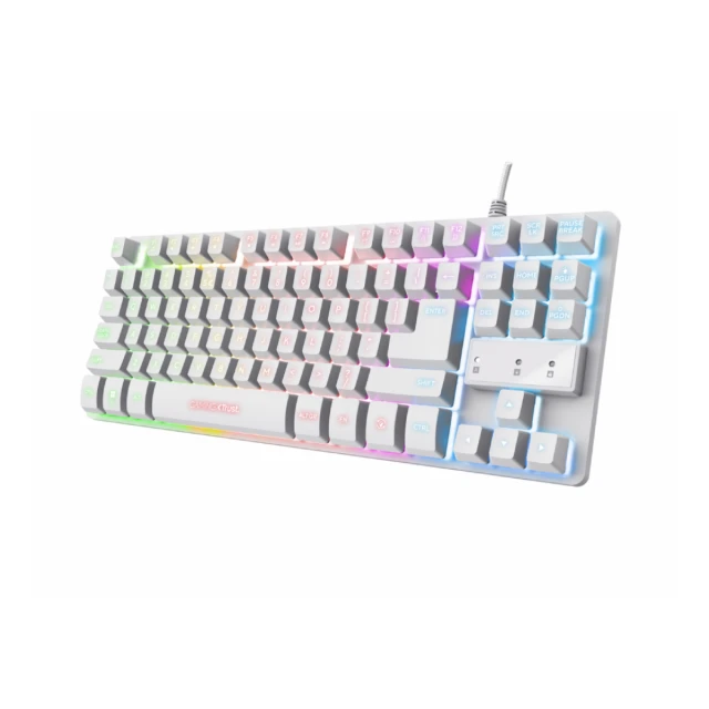 Tastatura TRUST GXT833 THADO žična/RGB/gaming/bela