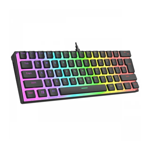 Tastatura USB-C Rampage RADIANT K11 Red Switch US RGB crna