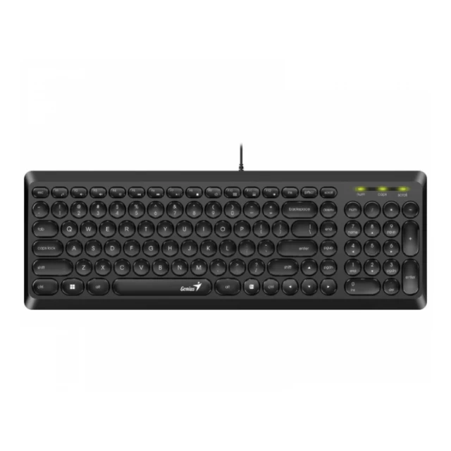 Tastatura USB Genius SlimStar Q200 YU, Black