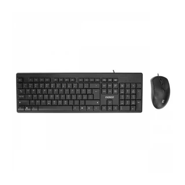 Tastatura+miš US Everest KM-515 YU crna