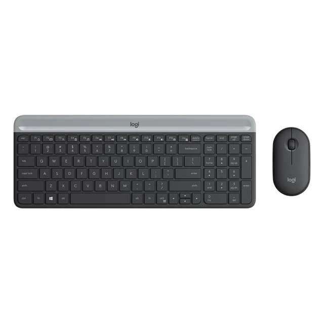 Tast+Mis USB Wireless Logitech MK470 Slim Wireless Combo Graphite US