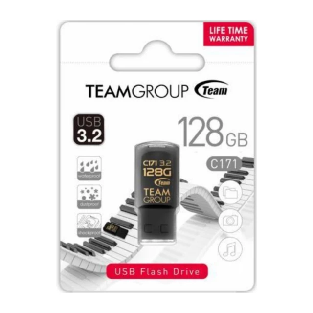 TeamGroup 128GB C171 USB 3.2 BLACK TC1713128GB01 NEW