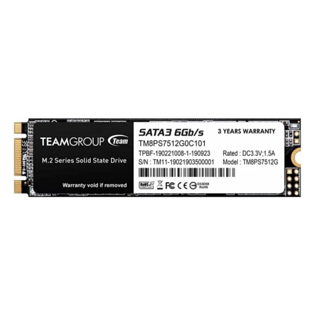 TeamGroup M.2 2280 512GB MS30 NGFF SSD SATA3 530/430MB/s TM8PS7512G0C101