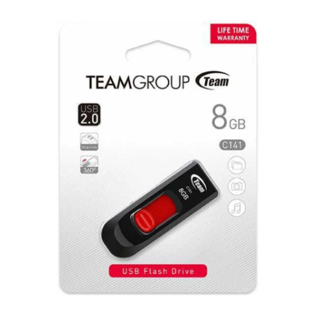 TeamGroup TC1418GR01 8GB C141 USB 2.0 RED