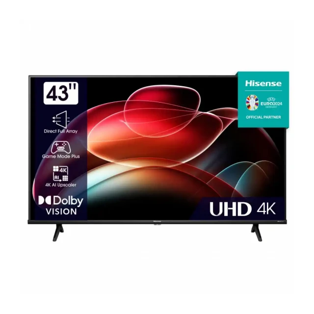 Televizor Hisense H43A6K Smart, LED, 4K UHD, 43"(109cm), DVB T/C/T2/S2