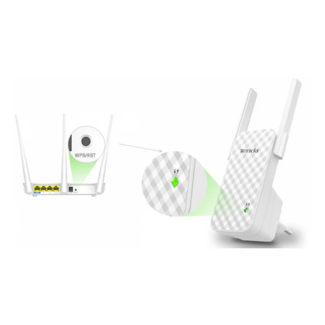 Tenda A9 * WiFi ripiter/ruter 300Mbps Repeater Mode Client+AP white (Alt E3, RE1200) (1245)