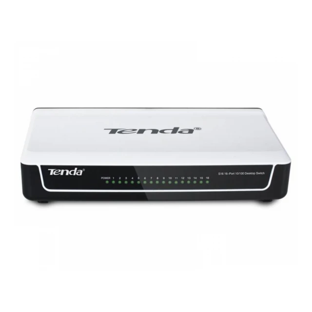 TENDA S16 16-Port 10/100 Desktop Switch 