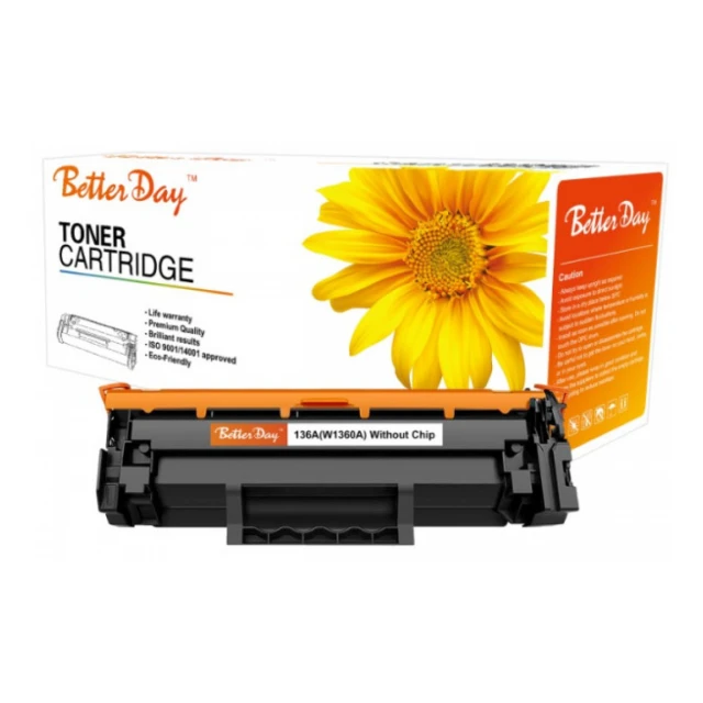 Toner BetterDay 136A, W1360A zam. kaseta za HP 1.15k (bez cipa)