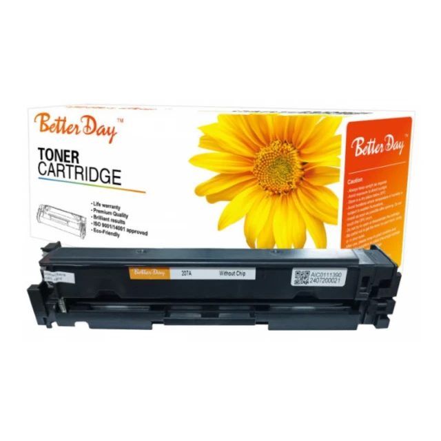 Toner BetterDay 207A(W2212A) M255/M283 zam. kaseta za HP Yellow 1.6k (bez cipa)