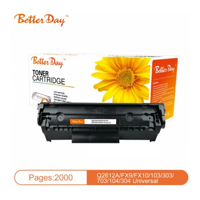 Toner BetterDay Q2612A/FX10 zam. kaseta za HP 2k