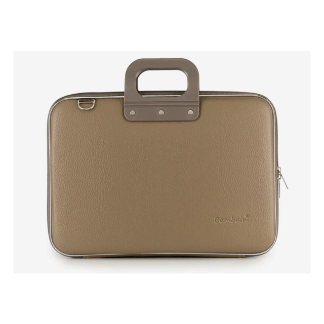 Torba BOMBATA CLASSIC VINIL LAPTOP BRIEFCASE (15") Dove Gray Taupe