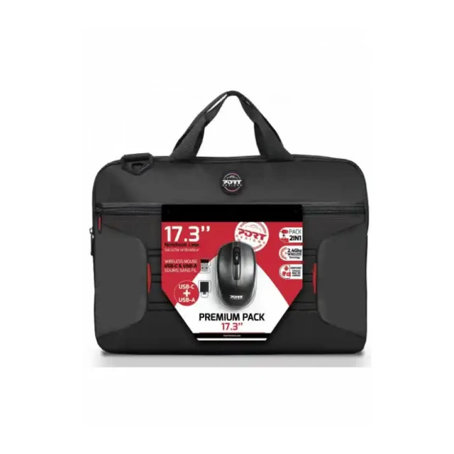 Torba za Laptop 17.3 Port Designs Premium pack + miš