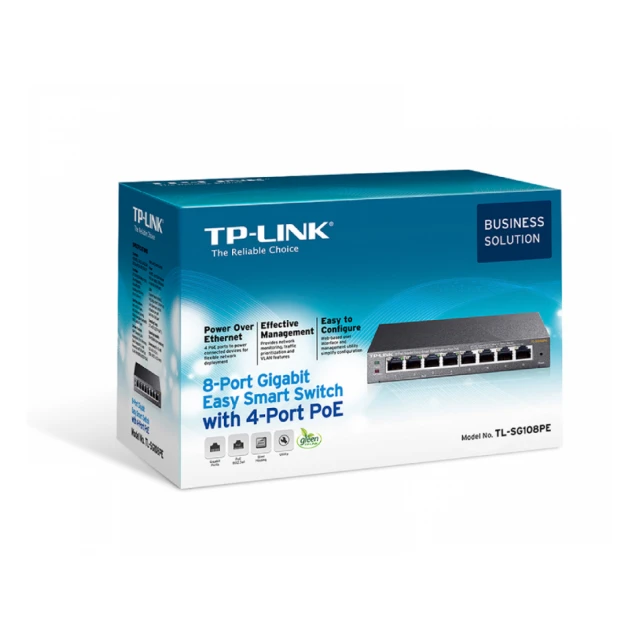 TP-LINK_ TL-SG108PE 8-Port Gigabit Switch sa 4-Porta PoE+ 