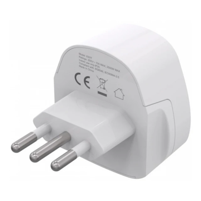 Travel adapter A-AC-ITMINTF Gembird IT suko 10A
