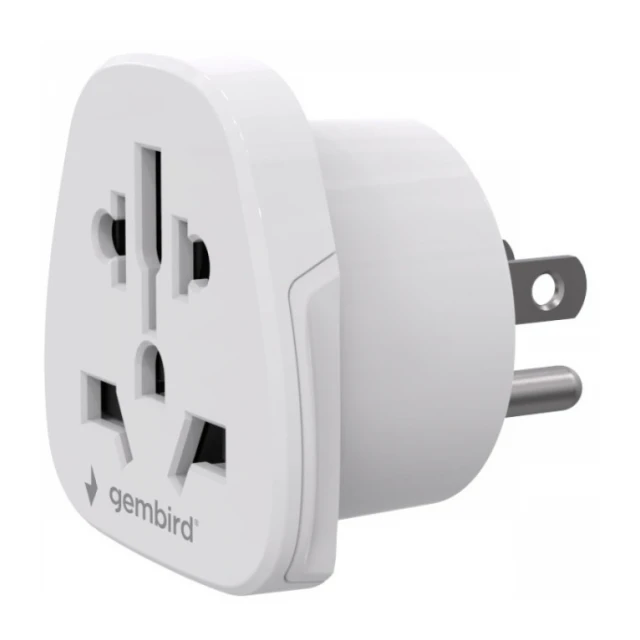 Travel adapter A-AC-USMINTF Gembird US suko 10A