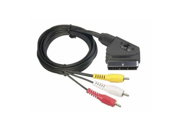 KABL VIDEO SKART NA CINC 1.5M XWAVE SCART-->3RCA