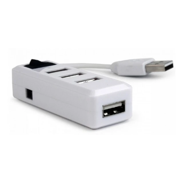 UHB-U2P4-21 Gembird USB2.0 4-port HUB, sa prekidacem, white