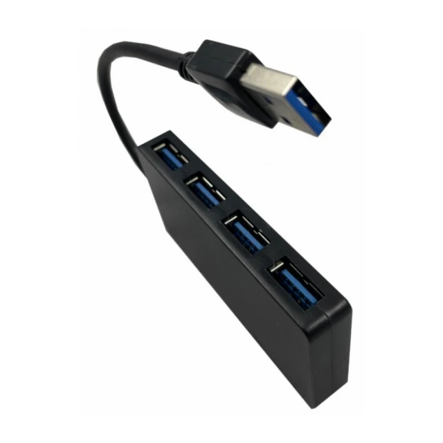 UHB-U3P4-03 ** Gembird HUB 4 USB3.0 4-port, storage speed 5Gbps, black (alt. UHB-U3P4-05 579)