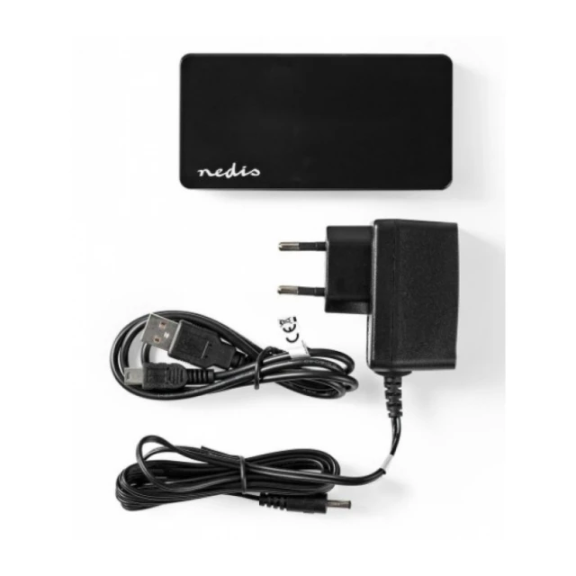 UHUBU2730BK USB 2.0 7-port hub + AD/DC adapter